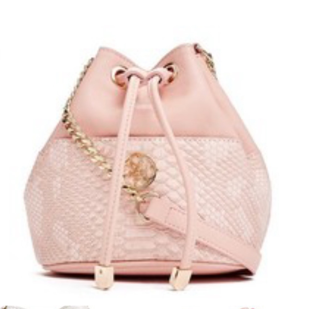 Guess mini Bucket Handbag- Pink Cream